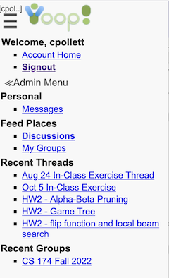Group Discussion Context Menu For Combined Discussion